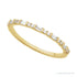 Sapphire Row Natural Diamond Mixed-Cut Mini Stacking Ring - 14K Yellow Gold (view 4)