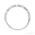Sapphire Row Natural Diamond Mixed-Cut Mini Stacking Ring - 14K White Gold (view 2)