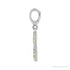 Sapphire Row Natural Peridot Lime Wedge Charm - 14K White Gold (view 2)