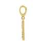 Sapphire Row Natural Peridot Lime Wedge Charm - 14K Yellow Gold (view 2)