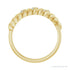 Sapphire Row Natural Diamond Pavé Accent Twisted Dome Ring - 14K Yellow Gold (view 2)