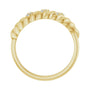 Sapphire Row Natural Diamond Pavé Accent Twisted Dome Ring - 14K Yellow Gold (view 2)