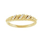 Sapphire Row Natural Diamond Pavé Accent Twisted Dome Ring - 14K Yellow Gold (view 3)