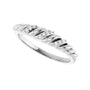 Sapphire Row Natural Diamond Pavé Accent Twisted Dome Ring - Platinum (view 5)