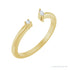 Sapphire Row Natural Diamond Wrap Stacking Ring - 14K Yellow Gold