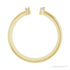 Sapphire Row Natural Diamond Wrap Stacking Ring - 14K Yellow Gold (view 2)