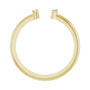 Sapphire Row Natural Diamond Wrap Stacking Ring - 14K Yellow Gold (view 2)