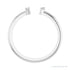 Sapphire Row Natural Diamond Wrap Stacking Ring - 14K White Gold (view 2)