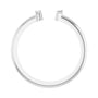 Sapphire Row Natural Diamond Wrap Stacking Ring - 14K White Gold (view 2)