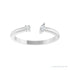 Sapphire Row Natural Diamond Wrap Stacking Ring - 14K White Gold (view 3)