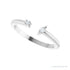 Sapphire Row Natural Diamond Wrap Stacking Ring - 14K White Gold (view 5)