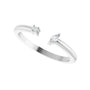 Sapphire Row Natural Diamond Wrap Stacking Ring - Platinum (view 5)