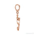 Sapphire Row Lab-Grown Emerald Martini Charm - 14K Rose Gold (view 2)
