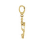 Sapphire Row Lab-Grown Emerald Martini Charm - 14K Yellow Gold (view 2)