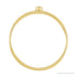Sapphire Row Natural Diamond Mini Bezel Solitaire Stacking Ring - 14K Yellow Gold (view 2)
