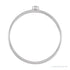 Sapphire Row Natural Diamond Mini Bezel Solitaire Stacking Ring - 14K White Gold (view 2)