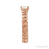 Sapphire Row Lab-Grown Diamond Solitaire Chain Ring - 14K Rose Gold (view 2)