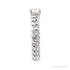 Sapphire Row Lab-Grown Diamond Solitaire Chain Ring - 14K White Gold (view 2)