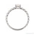 Sapphire Row Lab-Grown Diamond Solitaire Chain Ring - 14K White Gold (view 3)