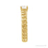 Sapphire Row Lab-Grown Diamond Solitaire Chain Ring - 14K Yellow Gold (view 2)