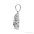 Sapphire Row Natural Diamond Buddha Pendant - 14K White Gold (view 2)