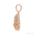 Sapphire Row Natural Diamond Buddha Pendant - 14K Rose Gold (view 2)