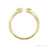 Sapphire Row Lab-Grown Diamond Emerald-Cut Wrap Ring - 14K Yellow Gold (view 2)
