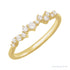 Sapphire Row Lab-Grown Diamond Scattered Stacking Ring - 14K Yellow Gold