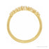 Sapphire Row Lab-Grown Diamond Scattered Stacking Ring - 14K Yellow Gold (view 2)