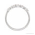 Sapphire Row Lab-Grown Diamond Scattered Stacking Ring - 14K White Gold (view 2)