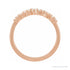 Sapphire Row Lab-Grown Diamond Scattered Stacking Ring - 14K Rose Gold (view 2)