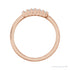 Sapphire Row Lab-Grown Diamond Baguette Bar Ring - 14K Rose Gold (view 2)