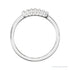 Sapphire Row Lab-Grown Diamond Baguette Bar Ring - 14K White Gold (view 2)