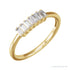 Sapphire Row Lab-Grown Diamond Baguette Bar Ring - 14K Yellow Gold