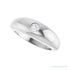 Sapphire Row Natural Diamond Solitaire Dome Ring - Platinum (view 5)