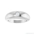 Sapphire Row Lab-Grown Diamond Solitaire Dome Ring - Platinum (view 3)
