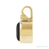 Sapphire Row Natural Cabochon Fixed Bail Pendant - Onyx, 14K Yellow Gold (view 2)