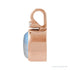 Sapphire Row Natural Cabochon Fixed Bail Pendant - Rainbow Moonstone, 14K Rose Gold (view 2)