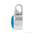 Sapphire Row Natural Cabochon Fixed Bail Pendant - Turquoise, 14K White Gold (view 2)