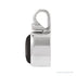 Sapphire Row Natural Cabochon Fixed Bail Pendant - Onyx, 14K White Gold (view 2)