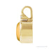 Sapphire Row Natural Cabochon Fixed Bail Pendant - Citrine, 14K Yellow Gold (view 2)