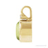 Sapphire Row Natural Cabochon Fixed Bail Pendant - Peridot, 14K Yellow Gold (view 2)