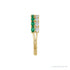 Sapphire Row Lab-Grown Emerald & Diamond Double Pavé Ring - 14K Yellow Gold (view 3)