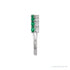 Sapphire Row Lab-Grown Emerald & Diamond Double Pavé Ring - 14K White Gold (view 3)