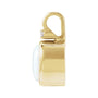 Sapphire Row Lab-Grown Cabochon Fixed Bail Pendant - White Opal, 14K Yellow Gold (view 2)