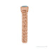 Sapphire Row Natural Sky Blue Topaz Chain Ring - 14K Rose Gold (view 3)