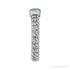Sapphire Row Natural Sky Blue Topaz Chain Ring - 14K White Gold (view 3)