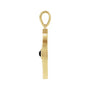 Sapphire Row Natural Gemstone Evil Eye Disc Pendant - Black Onyx, 14K Yellow Gold (view 2)