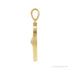 Sapphire Row Natural Gemstone Evil Eye Disc Pendant - Ethiopian Opal, 14K Yellow Gold (view 2)