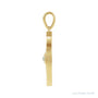 Sapphire Row Natural Gemstone Evil Eye Disc Pendant - Ethiopian Opal, 14K Yellow Gold (view 2)